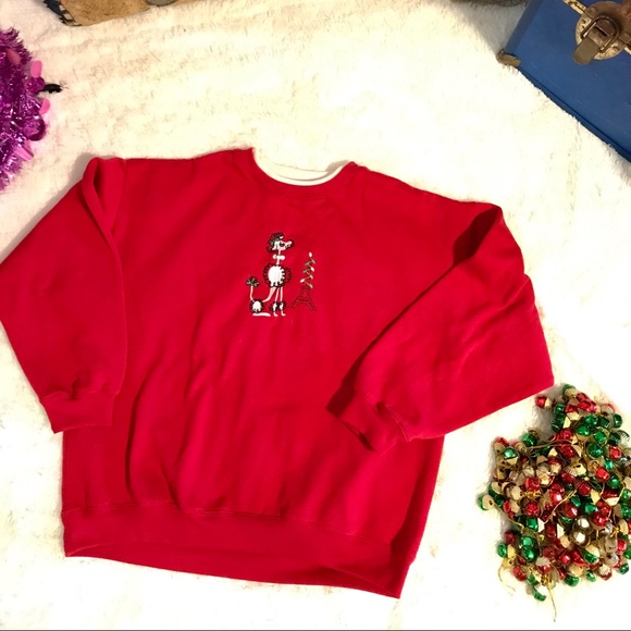 Red Holiday Sweatshirt - Picture 1 of 3